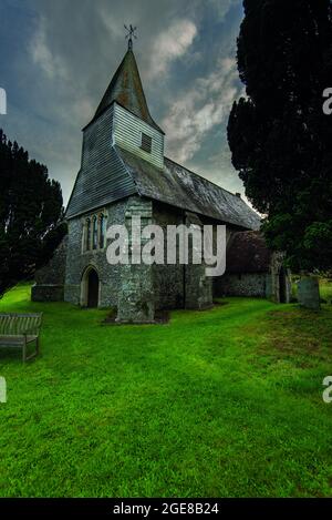 St. Michael der Erzengel, Litlington, East Sussex, England, Großbritannien Stockfoto