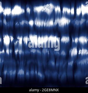 Nahtloses Indigo Shibori Krawatte Farbmuster für Oberflächendruck Stockfoto