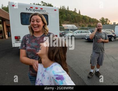 Grizzly Flats, USA, 17. August 2021. Während des Caldor-Feuers am Dienstag, 17. August 2021 in Grizzly Flats. (Bild: © Paul Kitagaki Jr./ZUMA Press Wire) Stockfoto