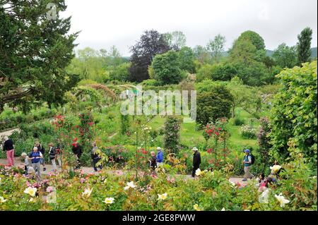 FRANKREICH, GIVERNY (27) FONDATION CLAUDE MONET, HAUS UND GÄRTEN VON CLAUDE MONET Stockfoto