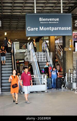 FRANKREICH, PARIS (75) 14. ARRONDISSEMENT, MONTPARNASSE, MONTAPARNASSE RAILWAY STAION Stockfoto