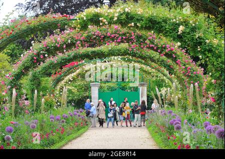 FRANKREICH, GIVERNY (27) FONDATION CLAUDE MONET, HAUS UND GÄRTEN VON CLAUDE MONET Stockfoto