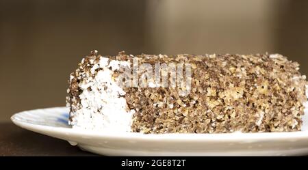 Kerala Style Leckere Ragi Steam Cake Oder Puttu Stockfoto