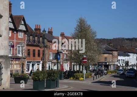 Das Einkaufsviertel in Henley-on-Thames in Oxfordshire im Vereinigten Königreich Stockfoto