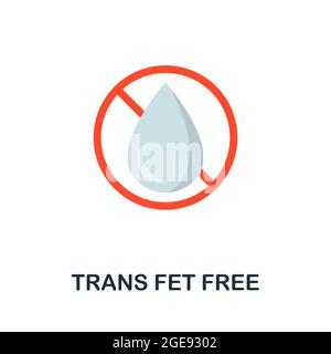 Trans FET Free-Symbol. Flaches Schilderelement aus der umweltfreundlichen Produktkollektion. Creative Trans FET Kostenlose Symbol für Web-Design, Vorlagen, Infografiken und Stock Vektor