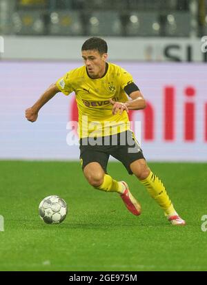 Giovanni Reyna, BVB 7 im Finale des DFL-Supercups BORUSSIA DORTMUND - FC BAYERN MÜNCHEN 1-3 am 17. August 2021 in Dortmund, Deutschland Saison 2020/2021, BVB, München, München, Bayern © Peter Schatz / Alamy Live News - die DFL-VORSCHRIFTEN VERBIETEN DIE VERWENDUNG VON FOTOS als BILDSEQUENZEN und/oder QUASI-VIDEO - Stockfoto