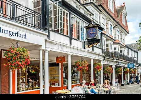 Royal Tunbridge Wells, Pantiles - eine touristische Attraktion Stockfoto