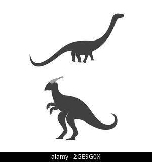 Dinosaurus Symbol Vorlage Vektor Illustration Design Stock Vektor