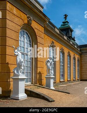 Die Neuen Kammern Im Schlosspark Sanssouci In Potsdam Stockfoto