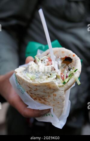 FRANCE, PARIS (75) 4 TH ARRONDISSEMENT, DISTRICT OF MARAIS, JEWISH DISTRICT OF THE RUE DES ROSIERS, FALAFEL Stockfoto