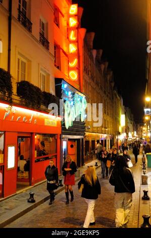 FRANCE, PARIS (75) 11 TH ARRONDISSEMENT, BASTILLE-VIERTEL, BARS UND RESTAURANTS DER RUE DE LAPPE, LE BALAJO Stockfoto