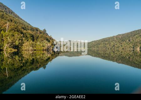 Lago Tilquilco See im Nationalpark Huerquehue, Chile Stockfoto