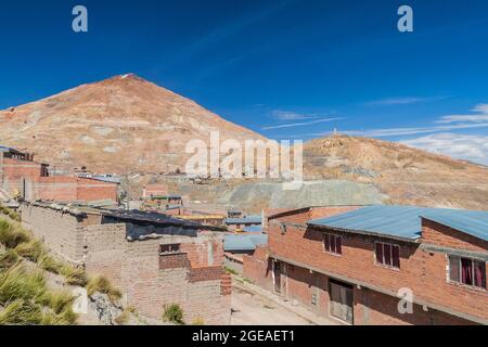 Cerro Rico (Rich Mountain) in Potosi, Bolivien Stockfoto