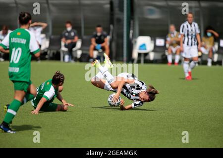 Barbara Bonansea (Juventus Women) während der UEFA Women's Champions League, Runde 1 - CP - Gruppe 8 zwischen Juventus und Kamenica Sasa am 18. August 2021 im Juventus Training Center in Vinovo, Italien - Foto Nderim Kaceli / LM Stockfoto