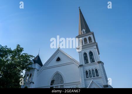 Zion's Lutheran Church in Lunenburg, Nova Scotia, Kanada Stockfoto