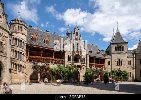 Pattensen bei Hildesheim, Schloß Marienburg, von König Georg V. von Hannover als Sommerresidenz, Jagdschloss und später Witwenitz geplant, 1857 bis Stockfoto