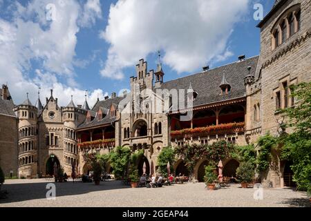 Pattensen bei Hildesheim, Schloß Marienburg, von König Georg V. von Hannover als Sommerresidenz, Jagdschloss und später Witwenitz geplant, 1857 bis Stockfoto