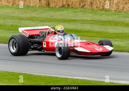 Surtees TS7, Surtees Cosworth TS7, klassischer Formel 1, Grand Prix Rennwagen beim Goodwood Festival of Speed Rennsport Event 2014 Stockfoto