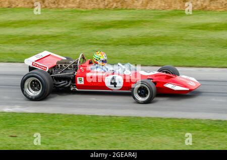 Surtees TS7, Surtees Cosworth TS7, klassischer Formel 1, Grand Prix Rennwagen beim Goodwood Festival of Speed Rennsport Event 2014 Stockfoto