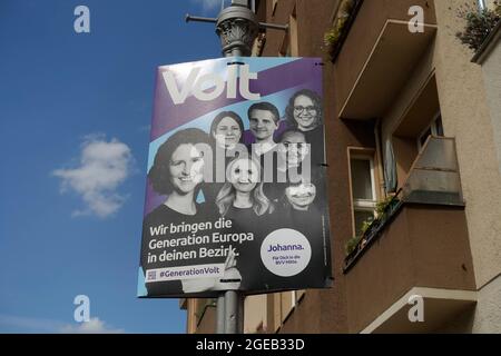 Vote Volt, Berlin, Deutschland Stockfoto