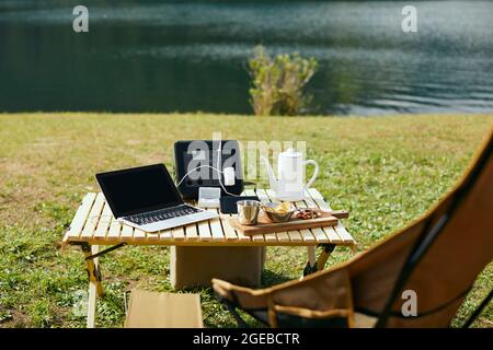 Camping Stockfoto