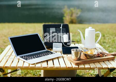 Camping Stockfoto