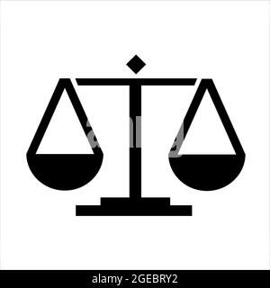 Justice scales Notar Lawyer Logo Stock Vektor