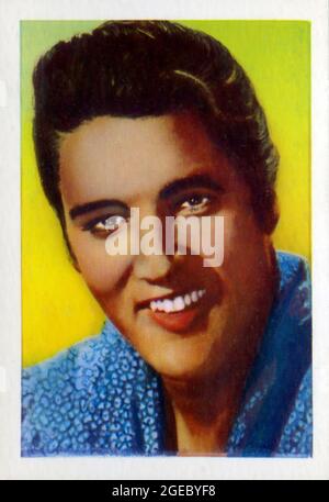 Vintage Elvis Presley Trading Card Stockfoto