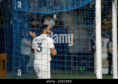 Los Angeles Galaxy-Verteidiger Derrick Williams (3) während eines MLS-Spiels gegen die Colorado Rapids, Dienstag, 17. August 2021, in Carson, CA. The Rapids d Stockfoto