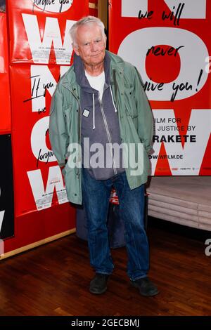 Berlin, Deutschland. August 2021. Jim Rakete kommt zur Premiere des Films Now im Delphi Lux Kino. Quelle: Gerald Matzka/dpa/Alamy Live News Stockfoto