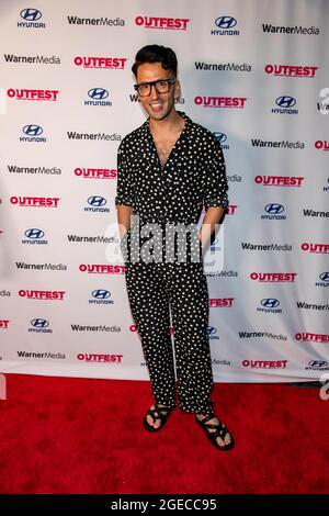 Los Angeles, USA. August 2021. Jackie Cox nimmt am 18. August an der Premiere des Outfest Film Festivals von POTATO DREAMS OF AMERICA in der Directors Guild of America, Los Angeles, CA Teil, Quelle: Eugene Powers/Alamy Live News Stockfoto