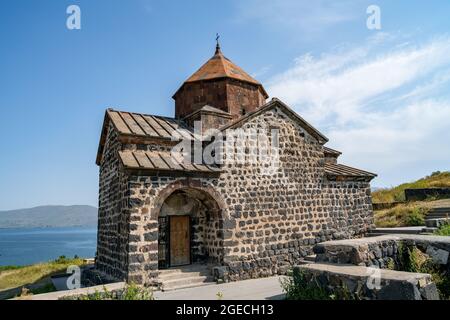 Sevanawank Klosteranlage am Ufer des Sevan Sees in Armenien Stockfoto