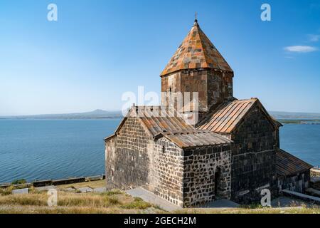 Sevanawank Klosteranlage am Ufer des Sevan Sees in Armenien Stockfoto