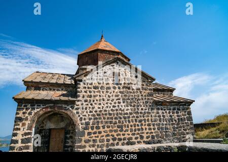 Sevanawank Klosteranlage am Ufer des Sevan Sees in Armenien Stockfoto