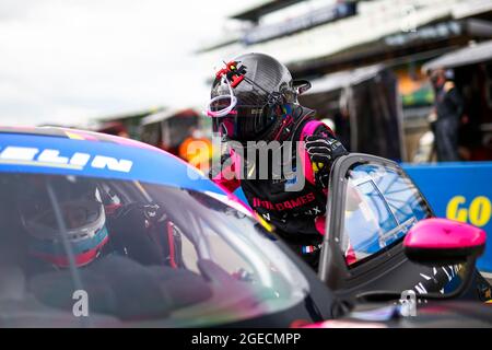 PIN Doriane (Fra), Iron Lynx, Ferrari 488 GT3, Portrait während der 2021 Road to Le Mans, 4. Runde des 2021 Michelin Le Mans Cup auf dem Circuit des 24 Heures du Mans, vom 18. Bis 21. August 2021 in Le Mans, Frankreich - Foto Joao Filipe / DPPI Stockfoto