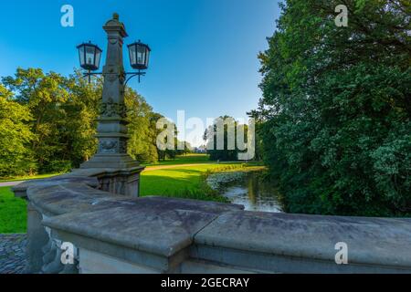 Landschaftspark aus dem 19. Jahrhundert Bürgerpark Hansestadt Bremen oder Hauptstadtpark Hansestadt Bremen, Bundesland Bremen, Norddeutschland Stockfoto