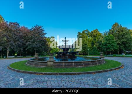 Brunnen im Bürgerpark Hansestadt Bremen oder Hauptstadtpark Hansestadt Bremen, Bundesland Bremen, Norddeutschland Stockfoto