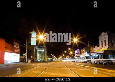 Melbourne, Australien, 26. August 2020. Blick auf die Bridge Road, Richmond unter der Sperrstunde. (Foto von Dave Hewison/Speed Media) Quelle: Dave Hewison/Speed Media/Alamy Live News Stockfoto