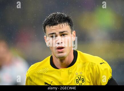 Giovanni REYNA (DO) Fußball-Supercup-Finale, Borussia Dortmund (DO) - FC Bayern München (M) 1: 3, am 08/17/2021 in Dortmund / Deutschland. #die DFL-Vorschriften verbieten die Verwendung von Fotos als Bildsequenzen und/oder quasi-Video # Â Stockfoto