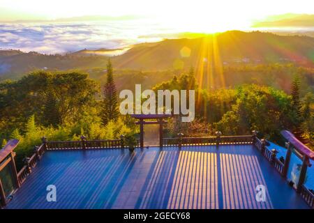 Nice Linh Quy Phap eine Pagode in der Provinz Lam Dong im Süden Vietnams Stockfoto