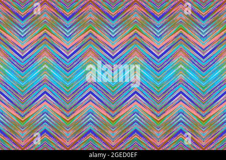 Farbenfroher Abstrakter Chevron-Hintergrund Stockfoto