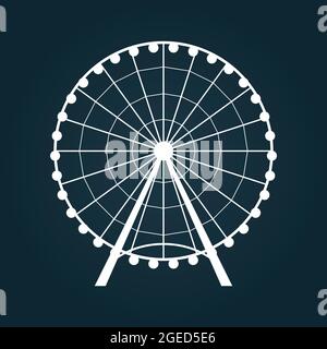 Symbol „Riesenrad“. Vektorgrafik. Stock Vektor