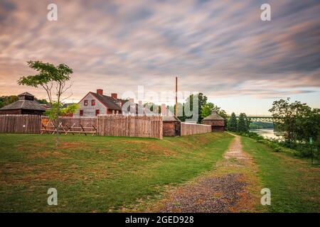 Augusta, Maine, USA altes historisches Fort. Stockfoto