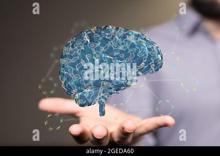 medizinisch genaue 3D-Darstellung Stockfoto