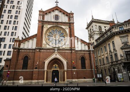 St. Joseph Catholic Cathedral oder Catedrala SF. Iosif in Bukarest, Rumänien Stockfoto