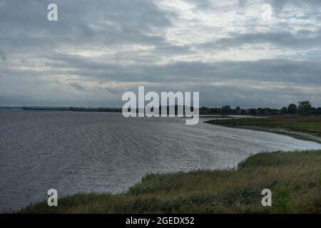 Blick von der deutschen Insel Poel in der Nähe des Dorfes Kirchdorf Stockfoto