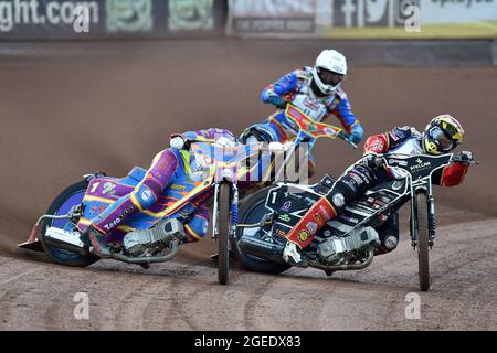 Manchester, Großbritannien. August 2021. MANCHESTER, GROSSBRITANNIEN. 16. AUGUST Rory Schlein während des Sports versichern British Speedway Finals im National Speedway Stadium, Manchester am Montag, 16. August 2021. (Kredit: Eddie Garvey | MI Nachrichten) Kredit: MI Nachrichten & Sport /Alamy Live Nachrichten Stockfoto