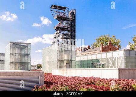 Der neue Teil des Schlesischen Museum in Kattowitz, Polen. Stockfoto