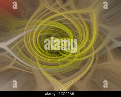 Abstrakter fraktaler Hintergrund, Illustration, buntes Muster mit Wirbeln Stockfoto