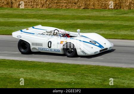 1969 Porsche 917 PA, 917 Porsche Audi Rennwagen beim Goodwood Festival of Speed Rennsport 2014 auf der Bergrennbahn. Stockfoto